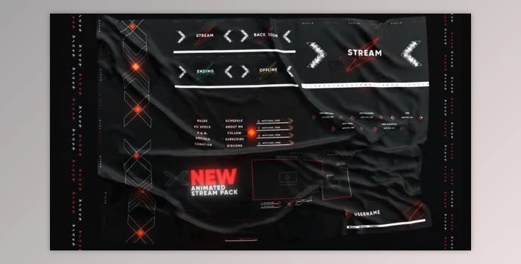 Download X Stream Package – Overlays, Screens (Videohive 38034627) - AE Project