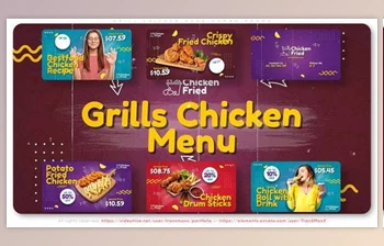 Download Grill <span class='badge badge-warning'>Chicken</span> Menu Combo Promo (Videohive 38075725) - AE Project