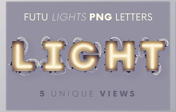 Download Futu Lights – <span class='badge badge-warning'>3D</span> Lettering CreativeMarket - 7136181