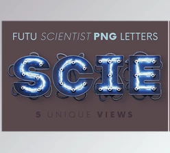Download Futuristic Scientist – 3D Lettering CreativeMarket - 7176194