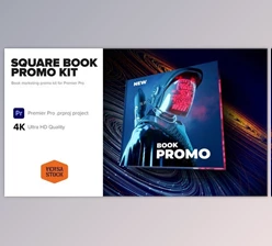 Download Square Book Marketing Promo Kit 4K (VideoHive 37773968) - PR Project