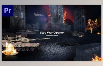 Download Stop War Opener | Premiere Pro (<span class='badge badge-warning'>VideoHive</span> 37736998) - PR <span class='badge badge-warning'>Project</span>