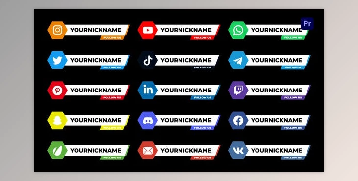 Download Social Media Lower Thirds Premiere Pro (VideoHive 37657352)