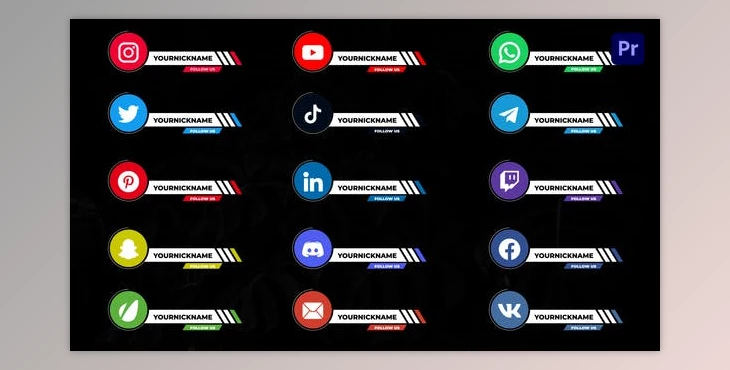 Download Social Media Lower Thirds Premiere Pro V.3 (VideoHive 37792144)