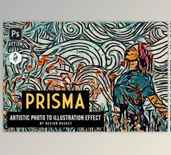 Download PRISMA Photo to Illustration Action for Photoshop