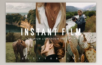 Download INSTANT FILM <span class='badge badge-warning'>Retro</span> Grain Lightroom Presets