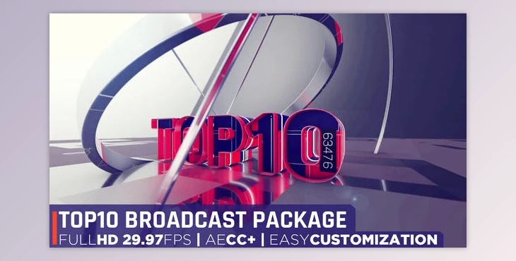 Download Top 10 Broadcast Package (Videohive 32975479) - AE Project