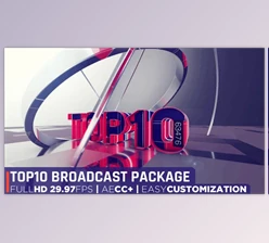 Download Top 10 Broadcast Package (Videohive 32975479) - AE Project