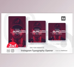 Download Instagram Typography Opener (Videohive 35118689) - AE Project