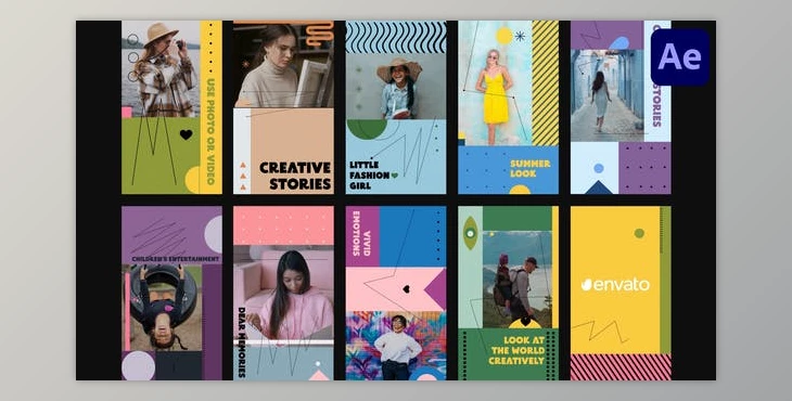 Download Colorful Bright Stories for After Effects (Videohive 37982561) - AE Project
