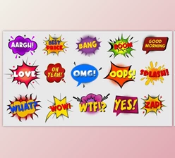 Download Modern Clean Comic Bubbles (Videohive 37947484) - AE Project