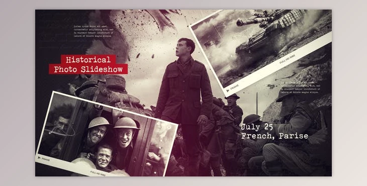 Download History Slideshow / Old Memories / Retro Photo Album (Videohive 38103609) - AE Project