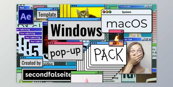 Download Videohive Windows / macOS Pop-up Pack | After Effects 38110800