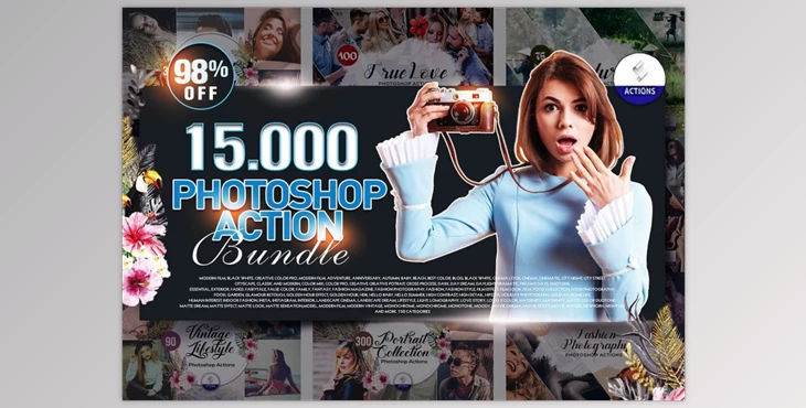 Download Inkydeals 15000+ Photoshop Actions Bundle
