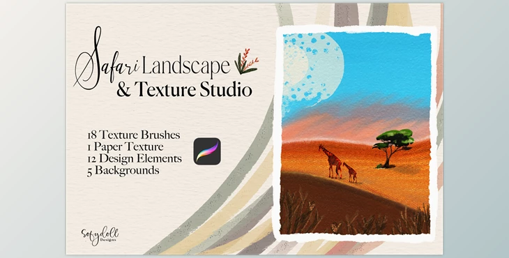 Download Safari Landscape & Texture Studio CreativeMarket - 6251925