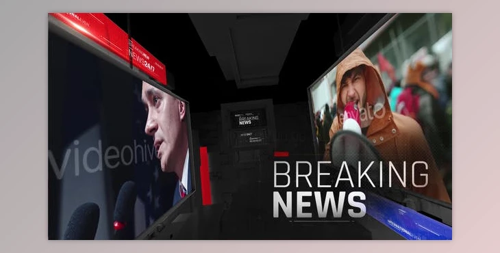 Download Breaking News Opener (Dark version) (Videohive 37552800) - AE Project
