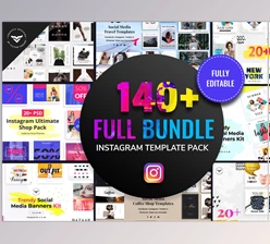 Download Instagram Post Templates Full Bundle