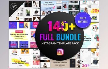 Download Instagram Post Templates <span class='badge badge-warning'>Full</span> Bundle