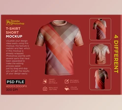 Download Men’s T-Shirt Short Mockup CreativeMarket - 7162109