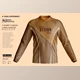 Download T-Shirt V-Neck Long Sleeve Mockup CreativeMarket - 7234903