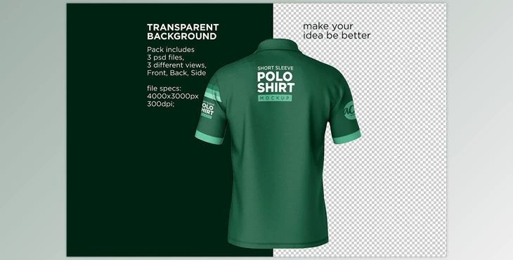 Download Polo T-Shirt Mockup CreativeMarket - 7252278