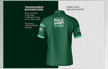 Download Polo T-<span class='badge badge-warning'>Shirt</span> Mockup CreativeMarket - 7252278