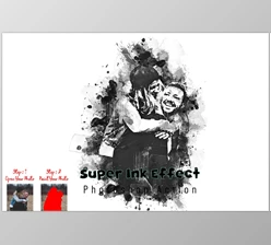 Download Super Ink Effect Photoshop Action CreativeMarket - 7279554