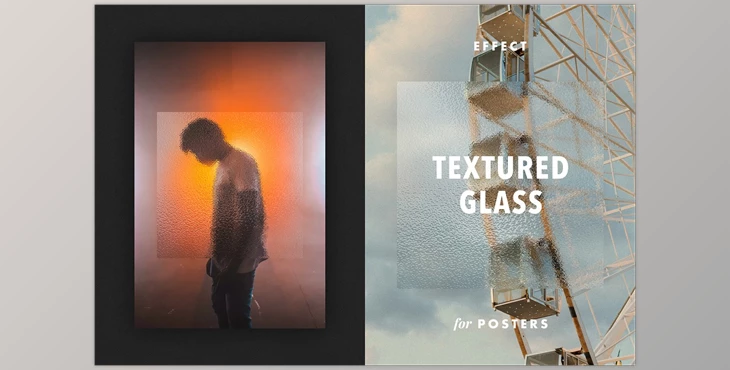 Download Textured Glass Effect for Posters CreativeMarket - 7224613