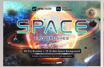 Download Space Pro Galaxy <span class='badge badge-warning'>Brushes</span> <span class='badge badge-warning'>CreativeMarket</span> - 7184464