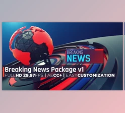 Download Breaking News Package v1 (Videohive 31692659) - AE Project