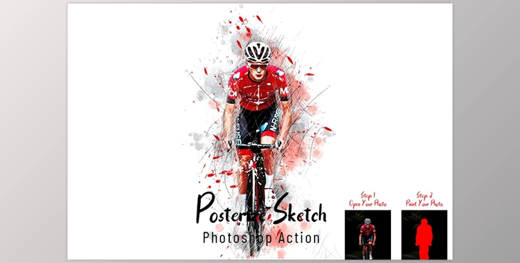 Download Posterize Sketch Photoshop Action CreativeMarket - 7288745