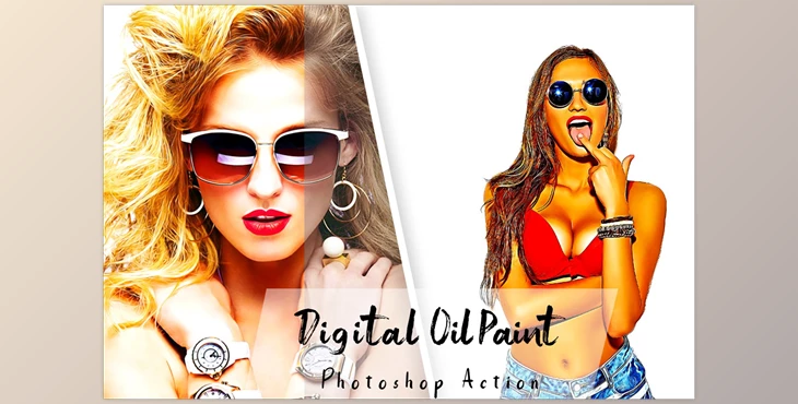 Download Digital Oil Paint Photoshop Action CreativeMarket - 7268683