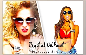 Download Digital Oil Paint Photoshop <span class='badge badge-warning'>Action</span> CreativeMarket - 7268683