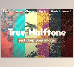 Download True Halftone PSD Template CreativeMarket - 6877890