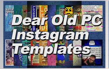 Download <span class='badge badge-warning'>CreativeMarket</span> x40 Dear Old PC Instagram Templates 6826997