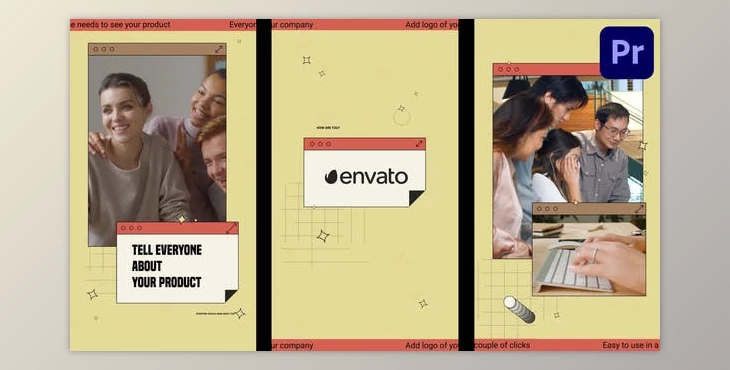 Download Retro Social Media Windows for Premiere Pro (VideoHive 37870817)