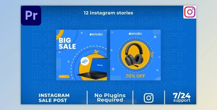 Download Product sale Instagram post MOGRT (VideoHive 37648581)