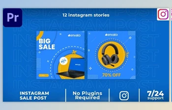 Download Product sale Instagram <span class='badge badge-warning'>post</span> MOGRT (VideoHive 37648581)
