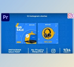 Download Product sale Instagram post MOGRT (VideoHive 37648581)
