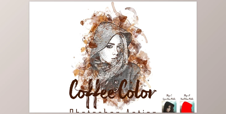 Download Coffee Color Photoshop Action CreativeMarket - 7293750