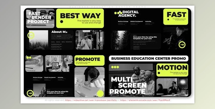 Download Business Education Center Multiscreen Promo (Videohive 38219478) - AE Project