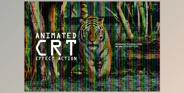 Download Animated CRT Display Effect Action CreativeMarket - 7298813