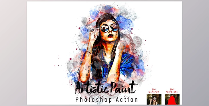 Download Artistic Paint Photoshop Action CreativeMarket - 7308696