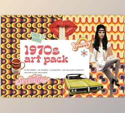Download 1970s Collage Art Pack CreativeMarket - 5784589