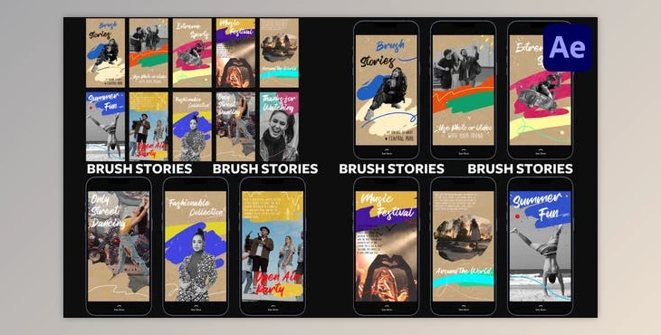Download Brush Stories for After Effects (Videohive 38316924) - AE Project