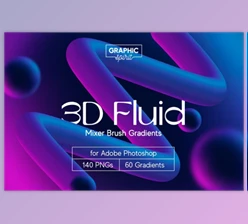 Download 3D Fluid Mixer Brush Gradients for Adobe Photoshop GraphicRiver - 38048087
