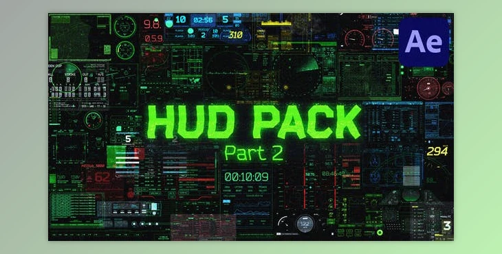 Download HUD Pack | Part 2 (Videohive 38250154) - AE Project