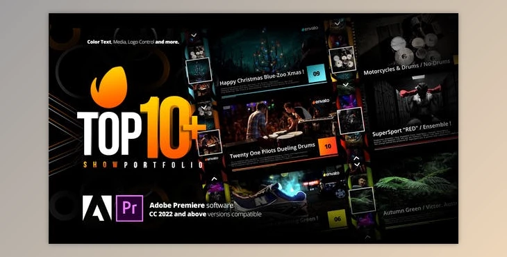 Download Top 10 Opener for Premiere (Videohive 38266557) - PR Project