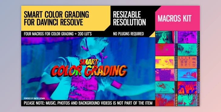 Download Smart Color Grading for DaVinci Resolve (Videohive 30213349)