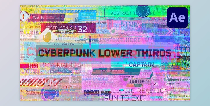 Download Cyberpunk Lower Thirds (Videohive 38335201) - AE Project
